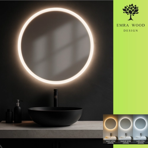 Lustro okrągłe łazienkowe z podświetleniem CAPELLA LED